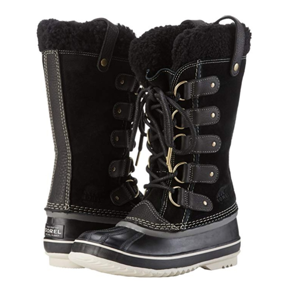 Joan of Arctic SOREL Black Shearling Snow Boots